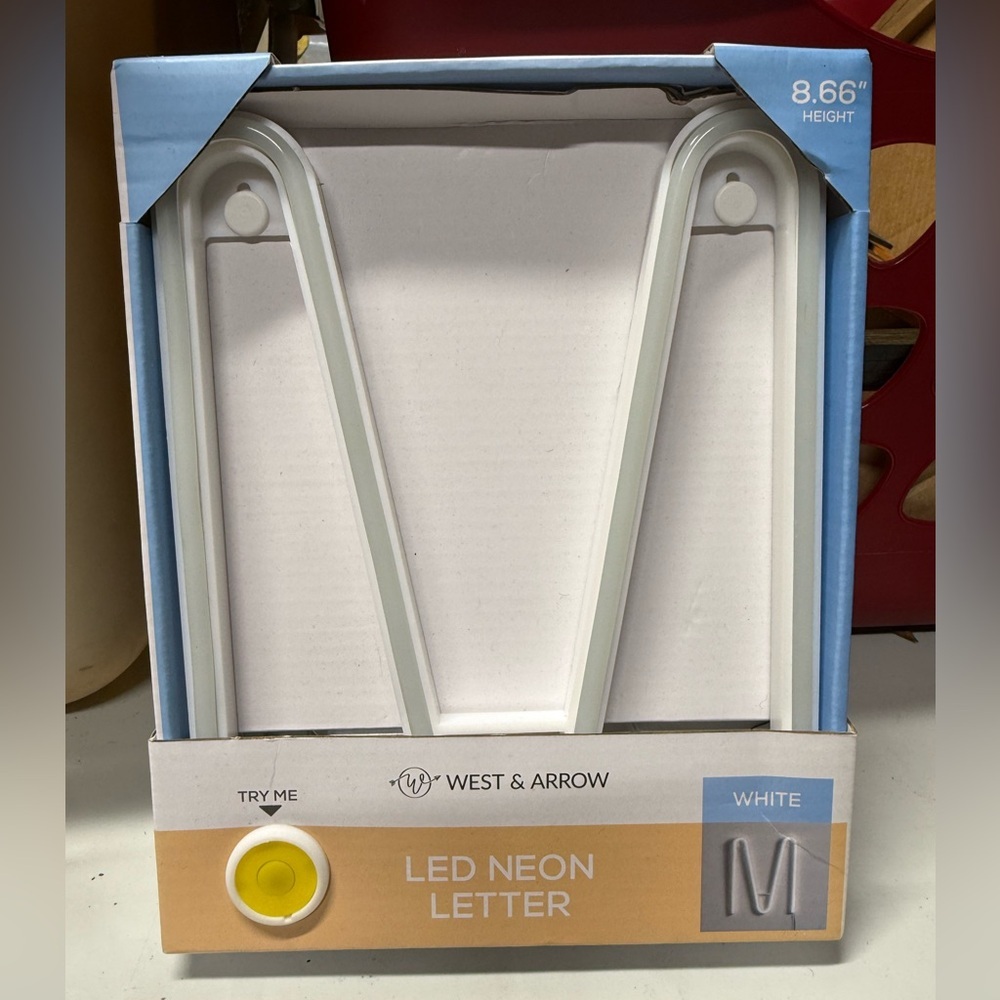 Letter M neon sign